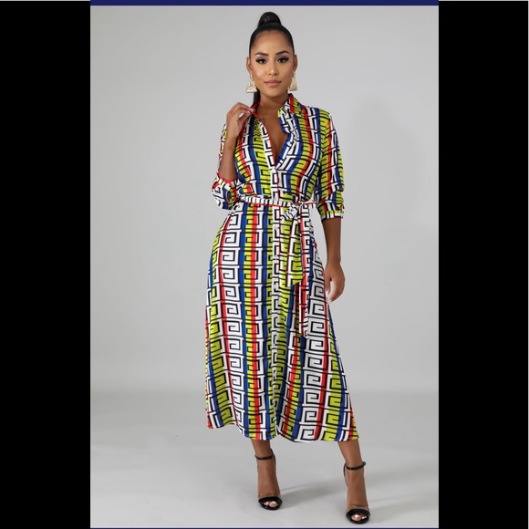 Maze patterned dress (actual product photographed - Picture 3 of 3